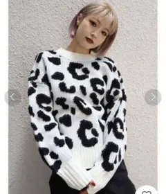 EMODA LEO PATTERN KNIT TOP トップス ニット