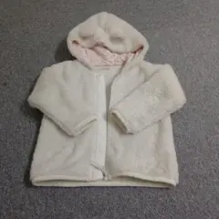 H&M フリースフード付きアウター 80cm