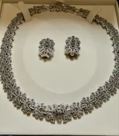 Burberrys バーバリー　ラインストーン　ネックレス　イヤリングセット