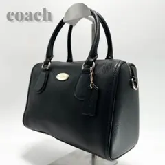 美品COACH ミニ ベネット ミニボストン　サッチェル ブラック ハンドバッグ