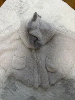 ジェラピケ 恐竜ポンチョ XXS グレー