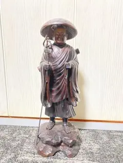 新春特価◆良寛和尚 托鉢 ブロンズ◆良寛生誕地越後出雲崎町出身彫刻家 茂木弘次作 新春特価◇良寛和尚 托鉢 ブロンズ◇良寛生誕地越後出雲崎町出身彫刻家