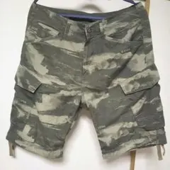 G-Star RAW 迷彩 ショートパンツ ウエスト約90㎝ カーゴカモフラのサムネイル