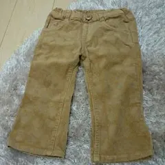 【かわいい！】moujonjonベージュコーデュロイパンツ
