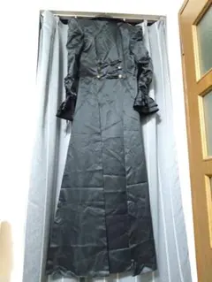 ロングドレス レディースL マキシドレスコスプレ衣装エナメル光沢PVC女