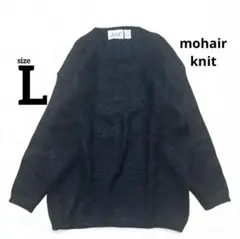 【A.K.F. NEW YORK】黒 モヘヤ セーター M オーバーサイズニット