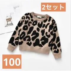 ヒョウ柄ニットセーター　楽天　2枚セット