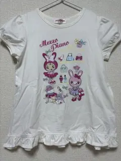 mezzo piano ベリエちゃんミミちゃん半袖Tシャツ 140