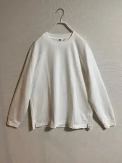 Uniqlo U エアリズムコットンクルーネックTシャツ ホワイト L