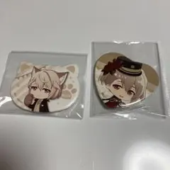 アイドリッシュセブン缶バッチ2点セット　棗巳波　ŹOOĻ みなみ