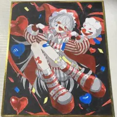 アナログイラスト 色紙 オリジナルイラスト オリジナルキャラクター