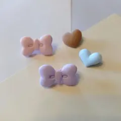 カラフル　ヘアピンセット　ハンドメイド　女の子　ヘアアクセ