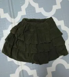 オリーブグリーン カーキ フリルスカート 120
