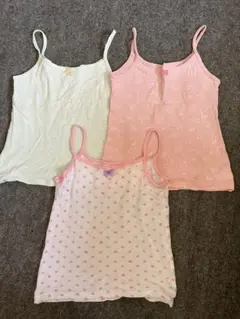 女の子向けキャミソール3枚セット