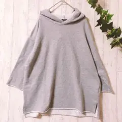 ITEMS URBAN RESEARCH フード付ポンチョ風パーカー38ゆったり