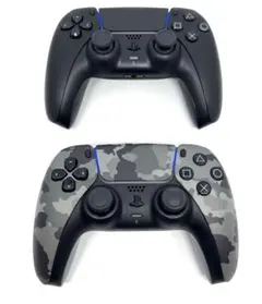 PS5コントローラー 迷彩柄・ブラック 2個セット ジャンク扱い