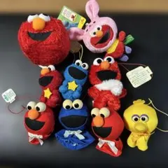 セサミストリート エルモ ぬいぐるみ 9体セット