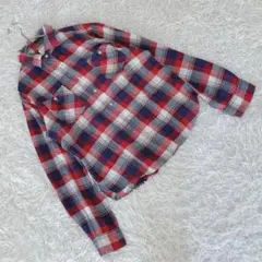 『ミラオーウェン』 (F) フランネルシャル チェックシャツ コットン100％