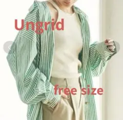 【限定！お値下中】【Ungrid】ストライプルーズシャツ