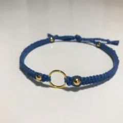 ミサンガアンクレット ブルー