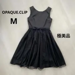 【未使用級】OPAQUE.CLIP ワンピース　ドレス　レース　ドッキング　M