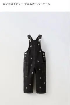 最終価格　ZARA kidsエンブロイダリー デニムオーバーオール