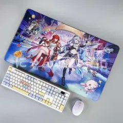 崩壊スターレイル 韓国 長パッド 銀狼 姫子 PCマット デスクマット