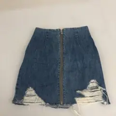 MURUA ムルーア　ダメージデニムスカート　デニムタイトスカート　1 Sサイズ