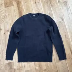 UNIQLOウォッシャブルミラノリブクルーネックセーターＳ