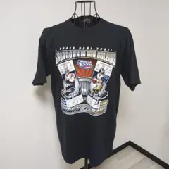 マジェスティック tシャツ 黒 Lサイズ スーパーボウル NFLのサムネイル