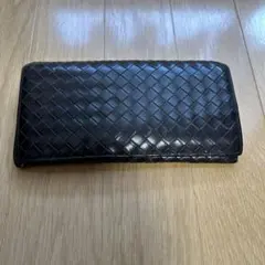 【正規品】ボッテガヴェネタ 長財布 ダークブラウン ジャンク　訳あり