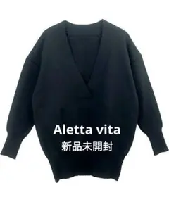 【新品☆未開封】Aletta vita Vネックプルオーバー　Vネックニット