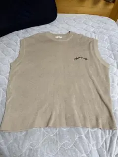 WEGO ノースリーブニット L ベージュ