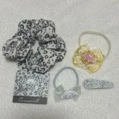 サンリオ シナモロール シュシュ ヘアゴム ヘアピン