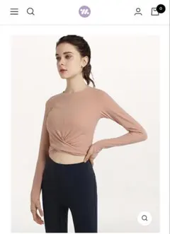 クロップド長袖 ヨガウェア・ティラピス