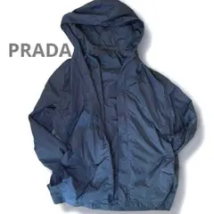 PRADA ナイロンパーカー　ジャンパー 中古・古着通販】PRADA (プラダ) ナイロンパーカー ブラック
