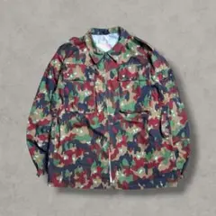 美usedスイス軍M60アルパインカモテック元ネタフィッシングririジップ 