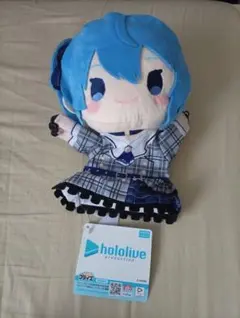 ホロライブプロダクション 星街すいせい パペットぬいぐるみ チェック柄のサムネイル