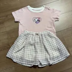 UNIQLO♡mamaraku 100cm Tシャツ　ショートパンツ　2点セット