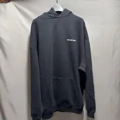 BALENCIAGA バックロゴ パーカー ブラックのサムネイル