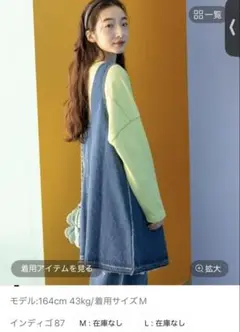 美品 [NKJ 2025SS]2WAY DENIM DRESS