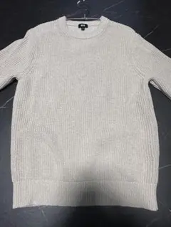 UNIQLO ミドルゲージアゼクルーネックセーター M