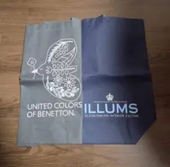 BENETTON& ILLUMSの エコバッグ２枚組のサムネイル