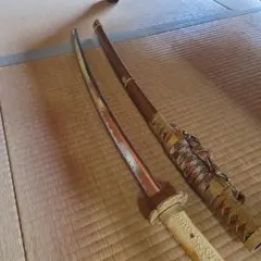 竹光刀 刀装具 外装 拵え 鞘付き全長約63cm 2604 - メルカリ