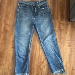 GU フリンジ裾 スキニーデニム 221-290964