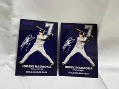 東京ヤクルトスワローズ　長岡秀樹2024 タイトルホルダーカード