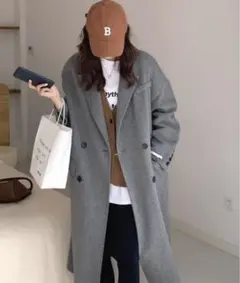 MAISON DE THERESE 【xinyu】 チェスターコート　グレー