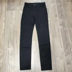 ユニクロ　ヒートテックウルトラストレッチジーンズ　メンズ28　ブラック