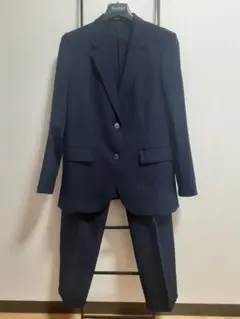 ユニクロ 感動ジャケット パンツ セットアップ ネイビー スーツ　スーツ L