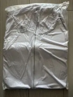 ホワイト UVカット　ジップアップパーカー